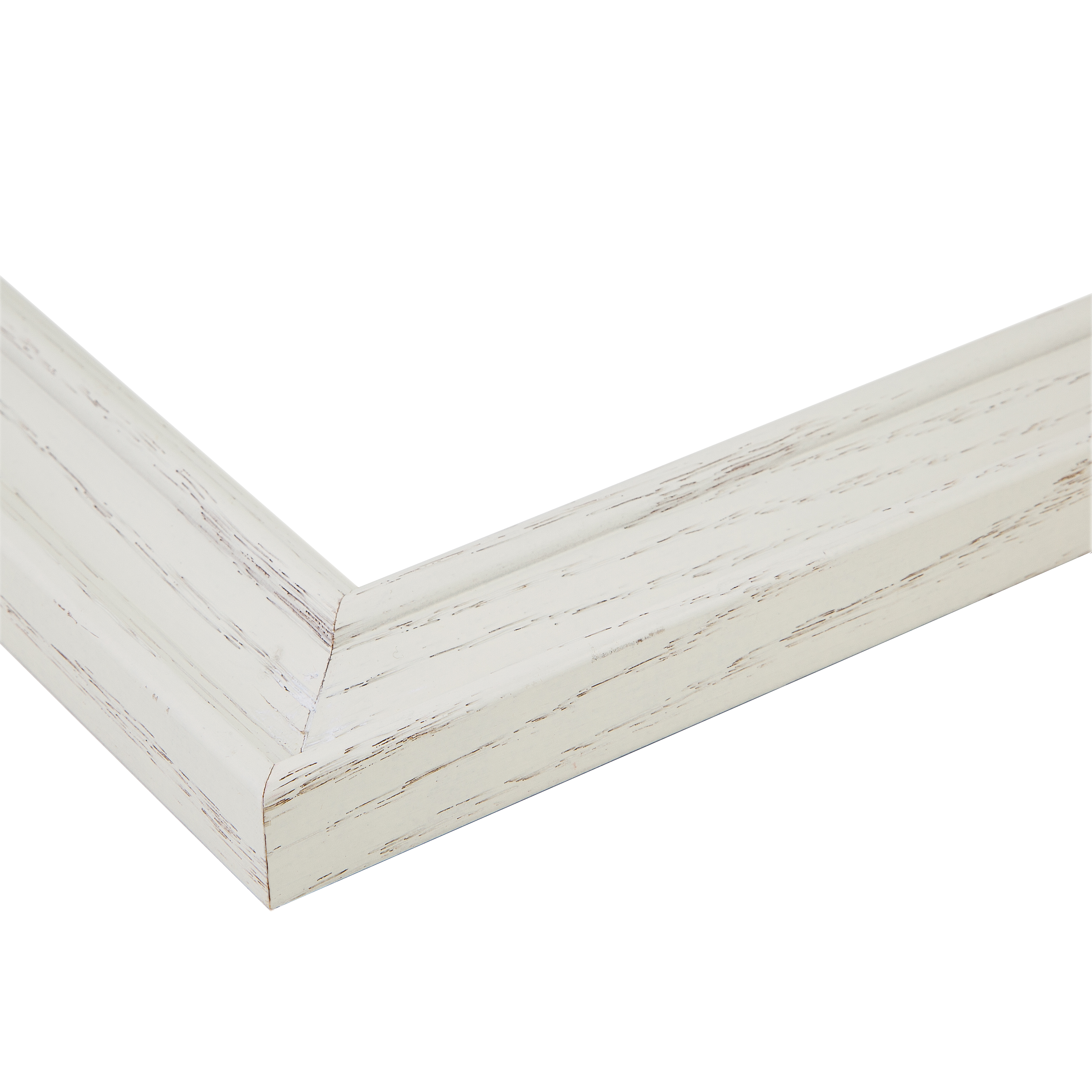 ArtToFrames 1.5/" Custom Poster Frame Off White Stain Wood 4332 Large