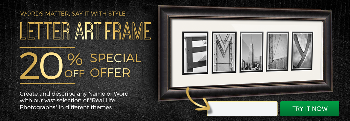 Letter Art And Alphabet Photography Picture Frames Arttoframes