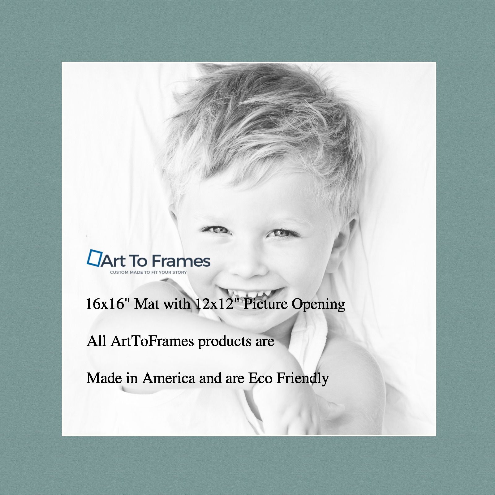 ArtToFrames Custom Nile Green Picture Photo Frame Mat Matting Board - Picture 26 of 41