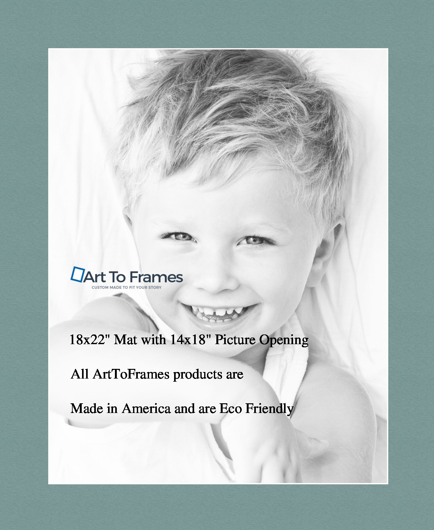 ArtToFrames Custom Nile Green Picture Photo Frame Mat Matting Board - Picture 29 of 41