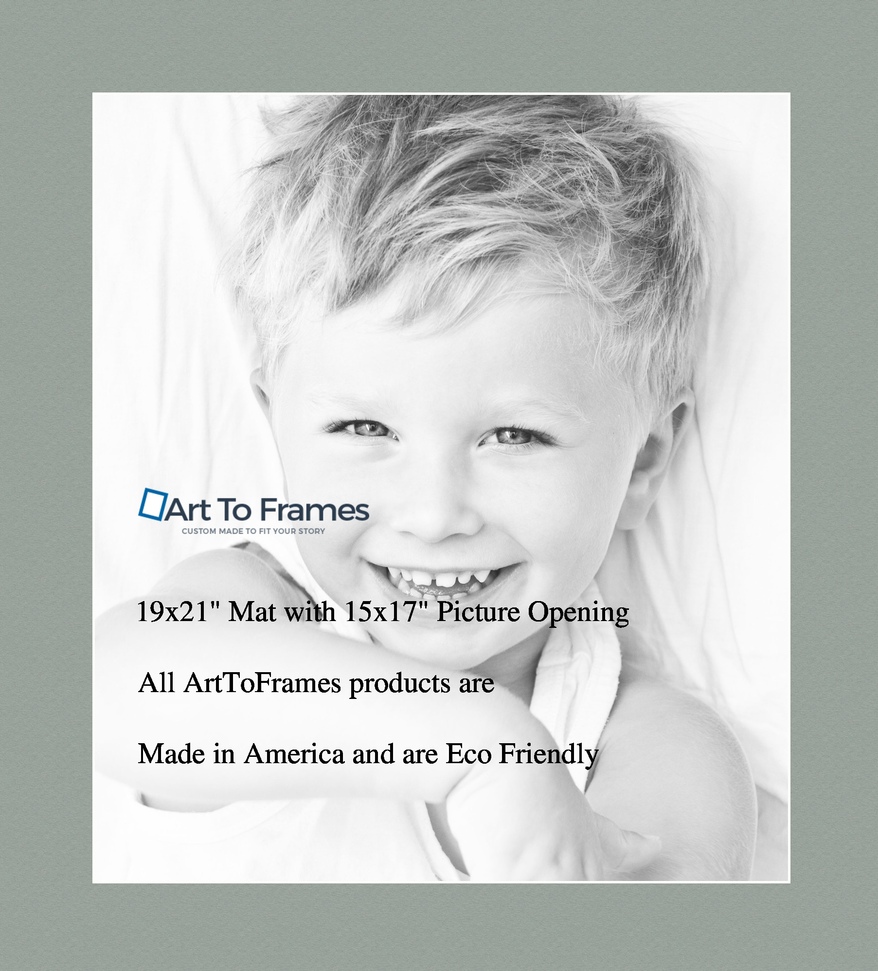 ArtToFrames Custom Green Silverpine Picture Photo Frame Mat Matting Board LG - Picture 8 of 157