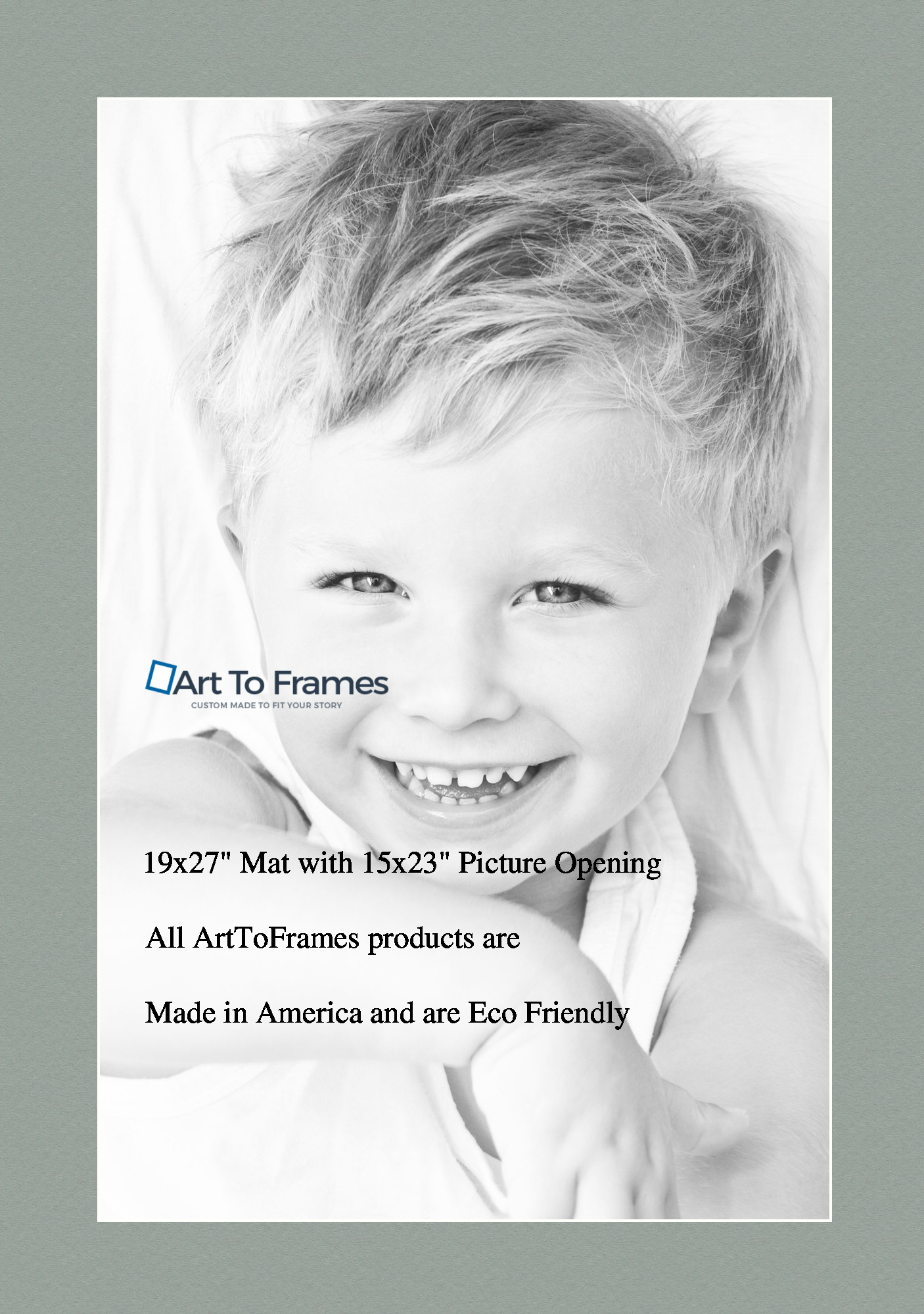 ArtToFrames Custom Green Silverpine Picture Photo Frame Mat Matting Board LG - Picture 13 of 157