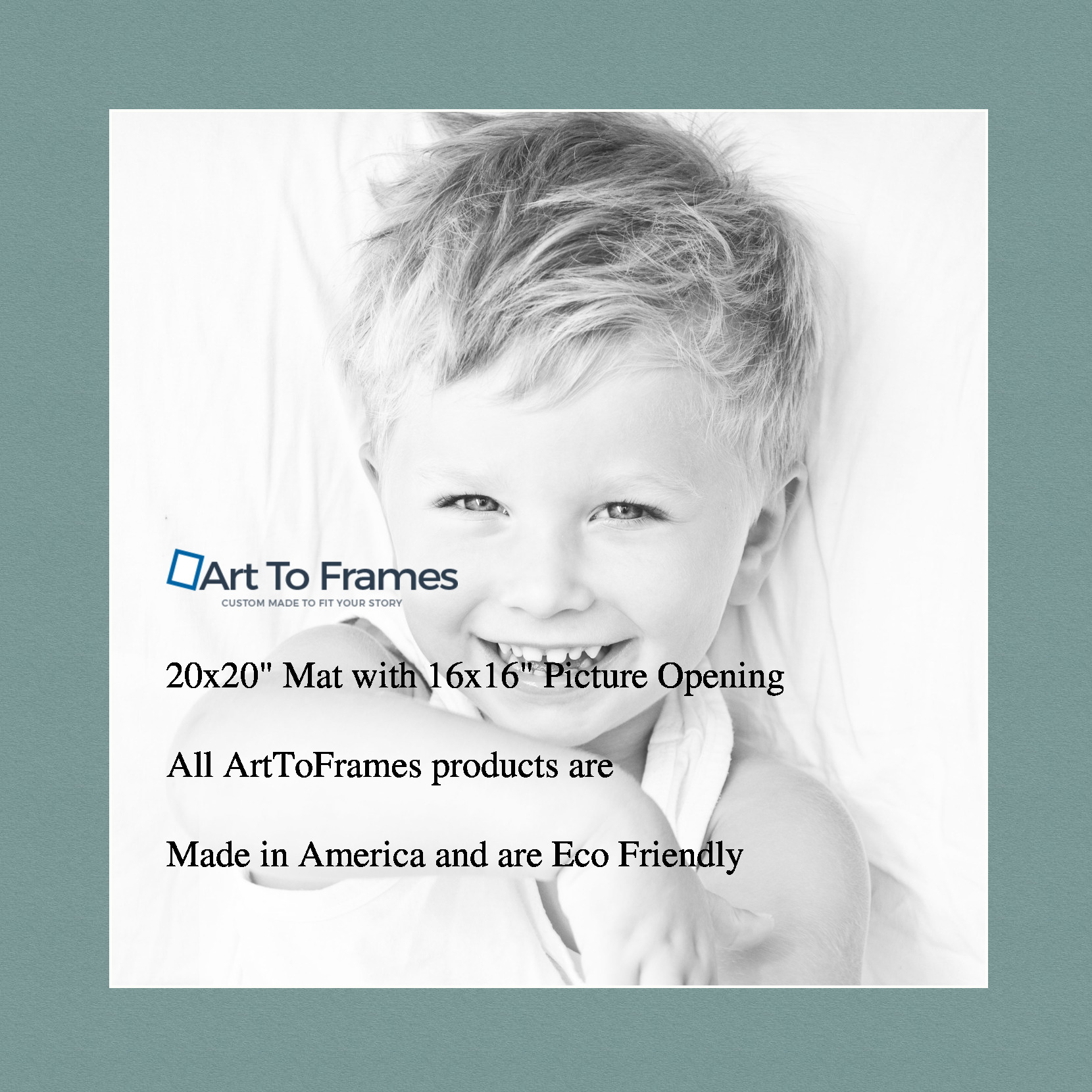 ArtToFrames Custom Nile Green Picture Photo Frame Mat Matting Board - Picture 32 of 41