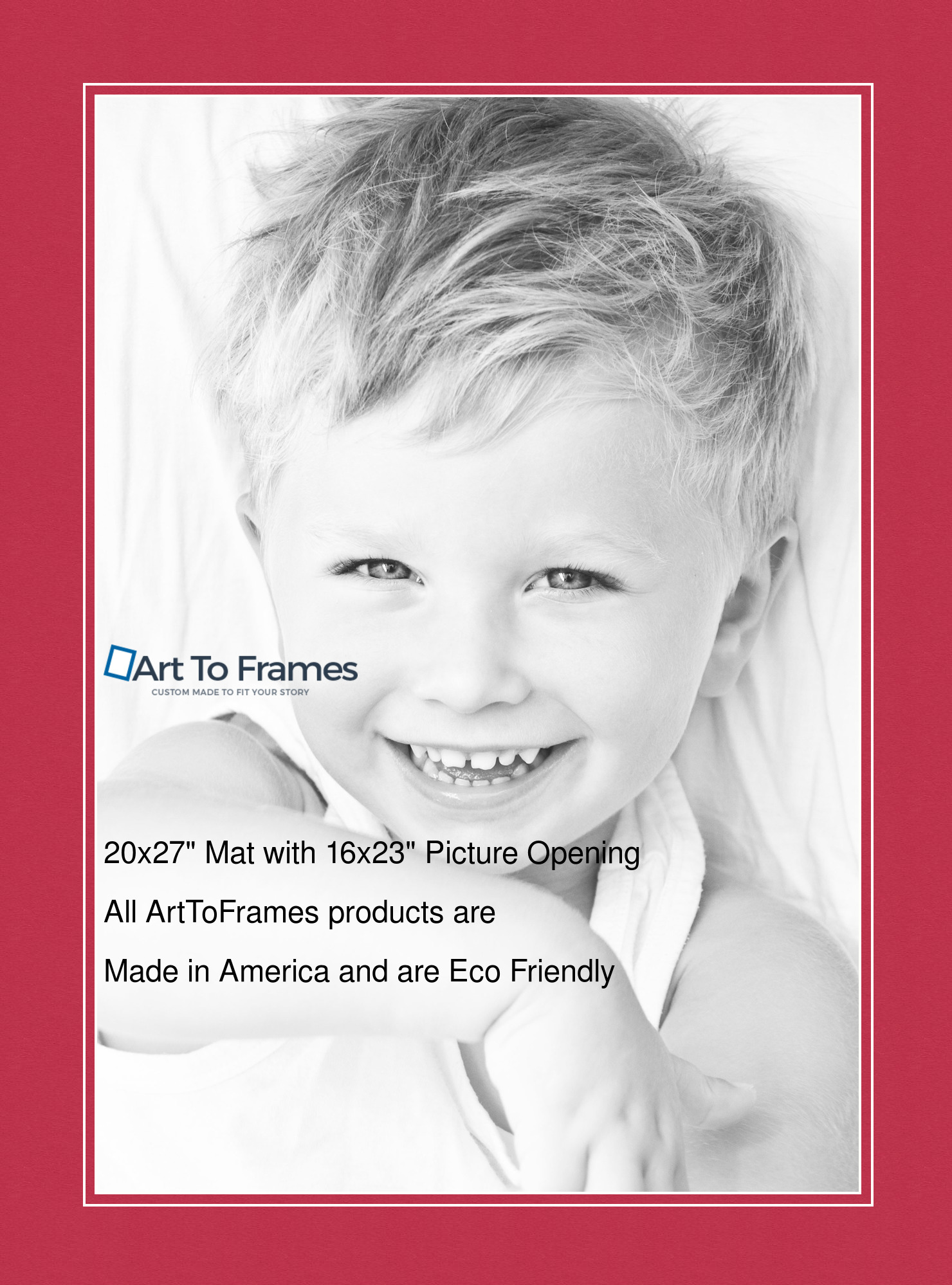 ArtToFrames Custom Red Rouge Picture Photo Frame Mat Matting Board LG - Picture 24 of 150