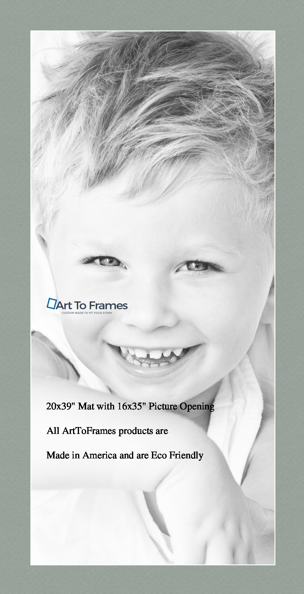 ArtToFrames Custom Green Silverpine Picture Photo Frame Mat Matting Board LG - Picture 42 of 157