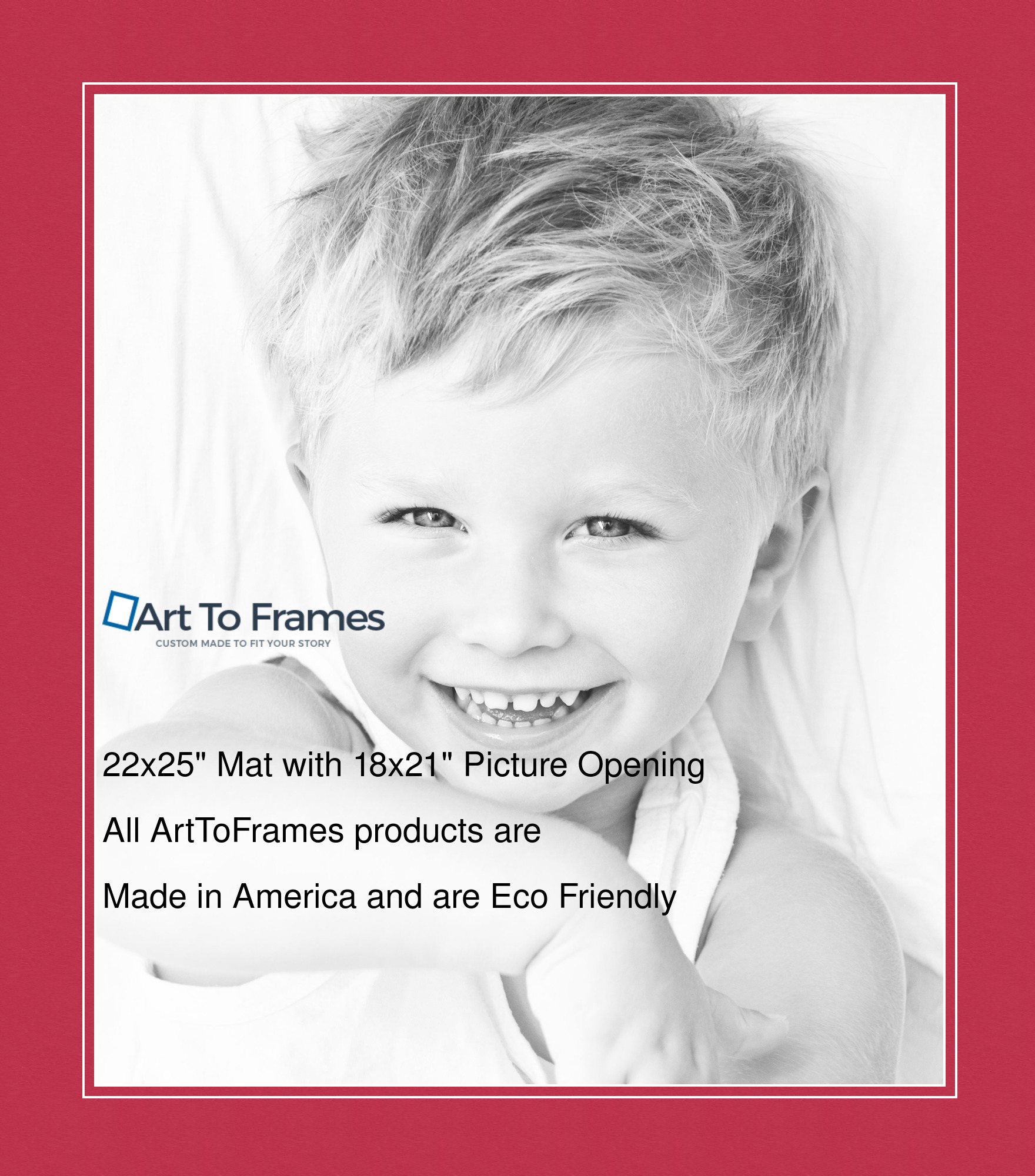 ArtToFrames Custom Red Rouge Picture Photo Frame Mat Matting Board LG - Picture 58 of 150