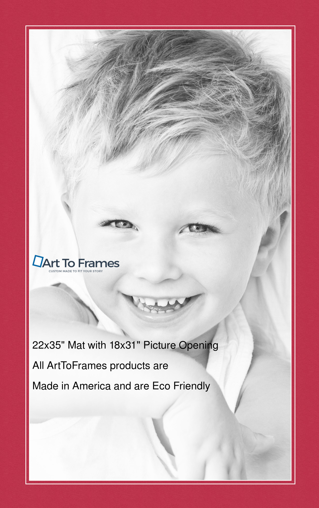 ArtToFrames Custom Red Rouge Picture Photo Frame Mat Matting Board LG - Picture 66 of 150