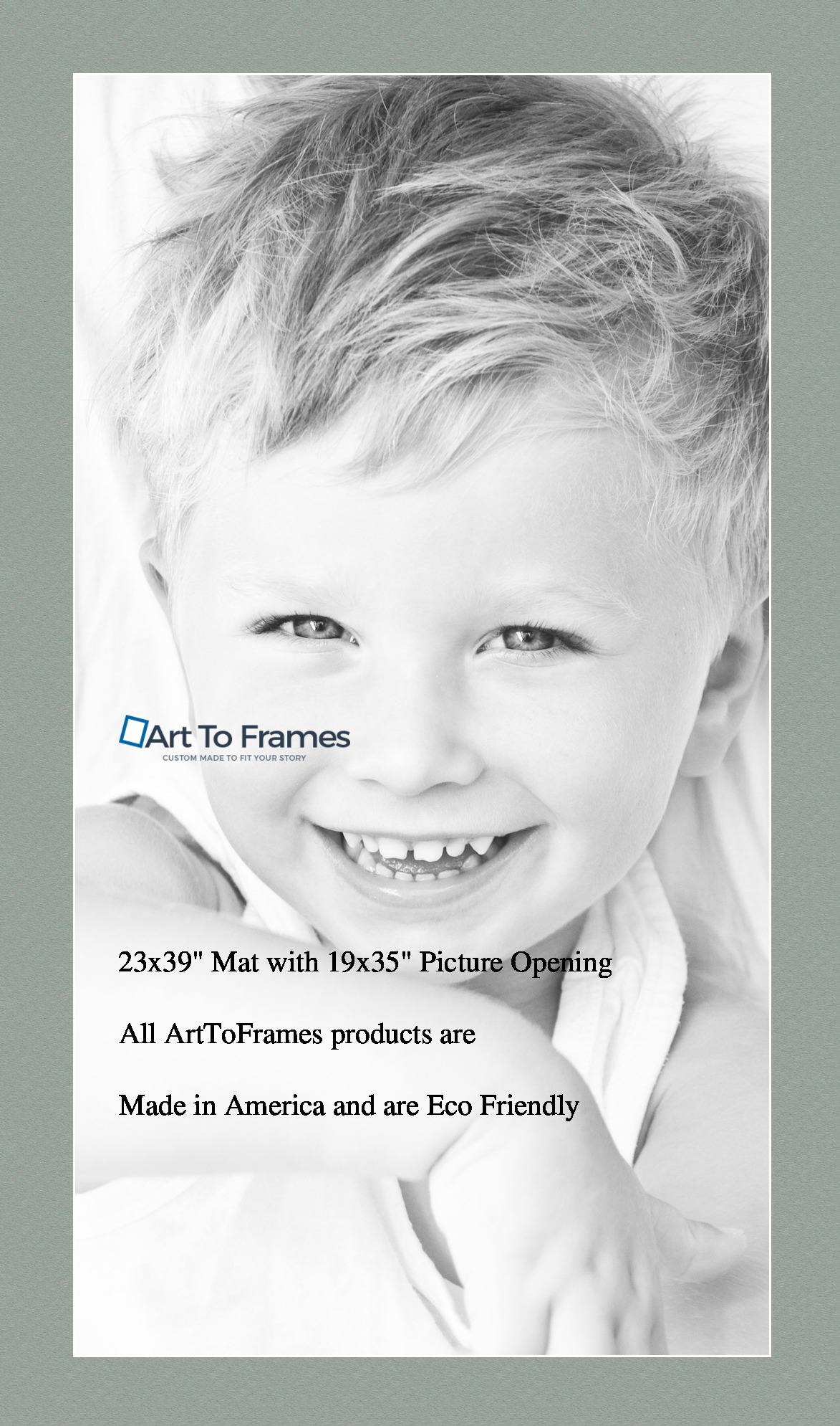 ArtToFrames Custom Green Silverpine Picture Photo Frame Mat Matting Board LG - Picture 94 of 157