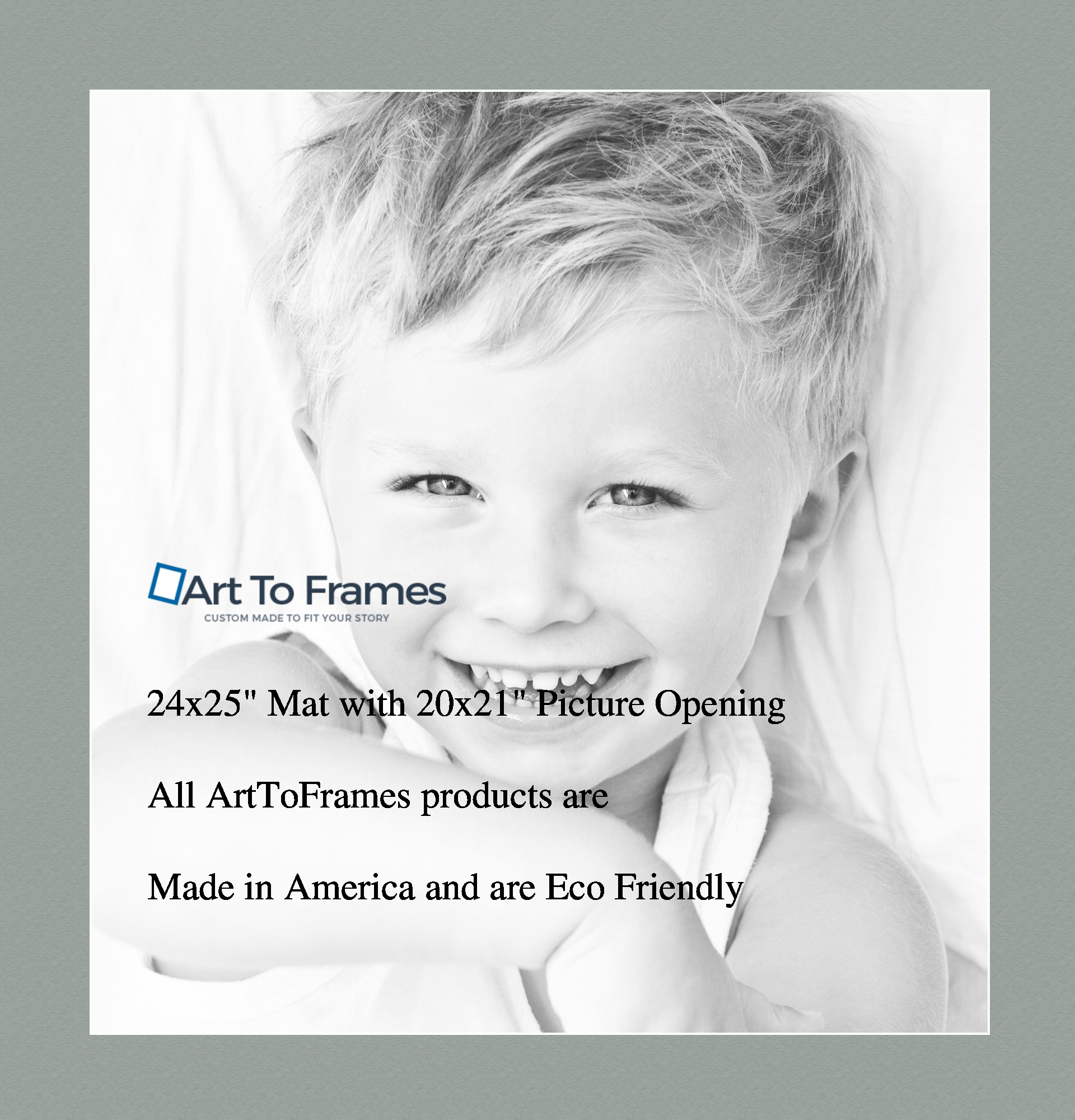 ArtToFrames Custom Green Silverpine Picture Photo Frame Mat Matting Board LG - Picture 95 of 157