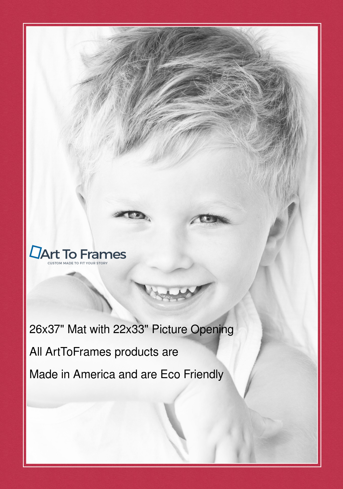 ArtToFrames Custom Red Rouge Picture Photo Frame Mat Matting Board LG - Picture 125 of 150