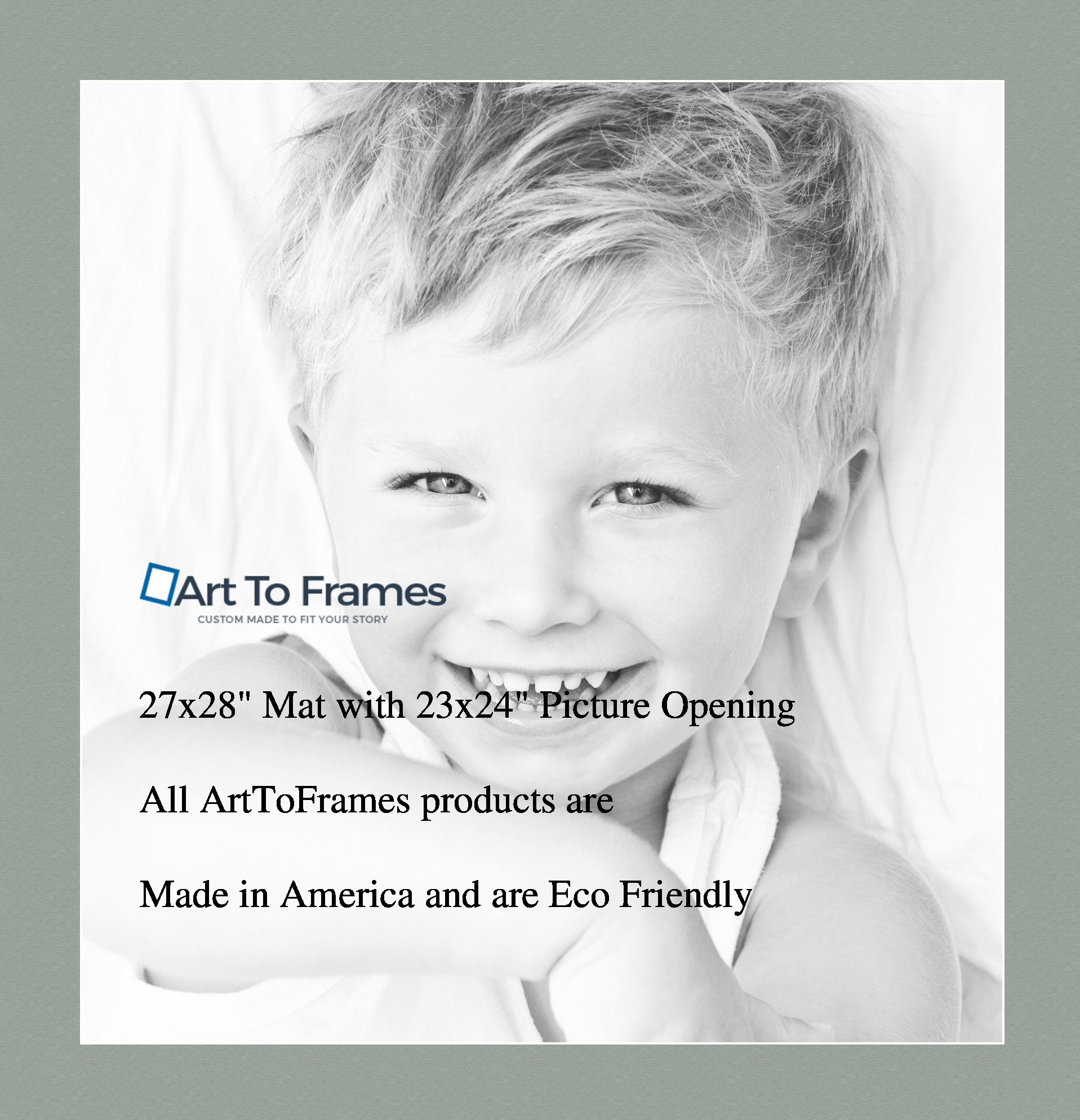 ArtToFrames Custom Green Silverpine Picture Photo Frame Mat Matting Board LG - Picture 136 of 157