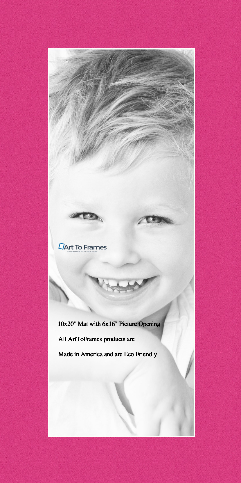 ArtToFrames Custom Pink Tulip Picture Photo Frame Mat Matting Board - Picture 14 of 41