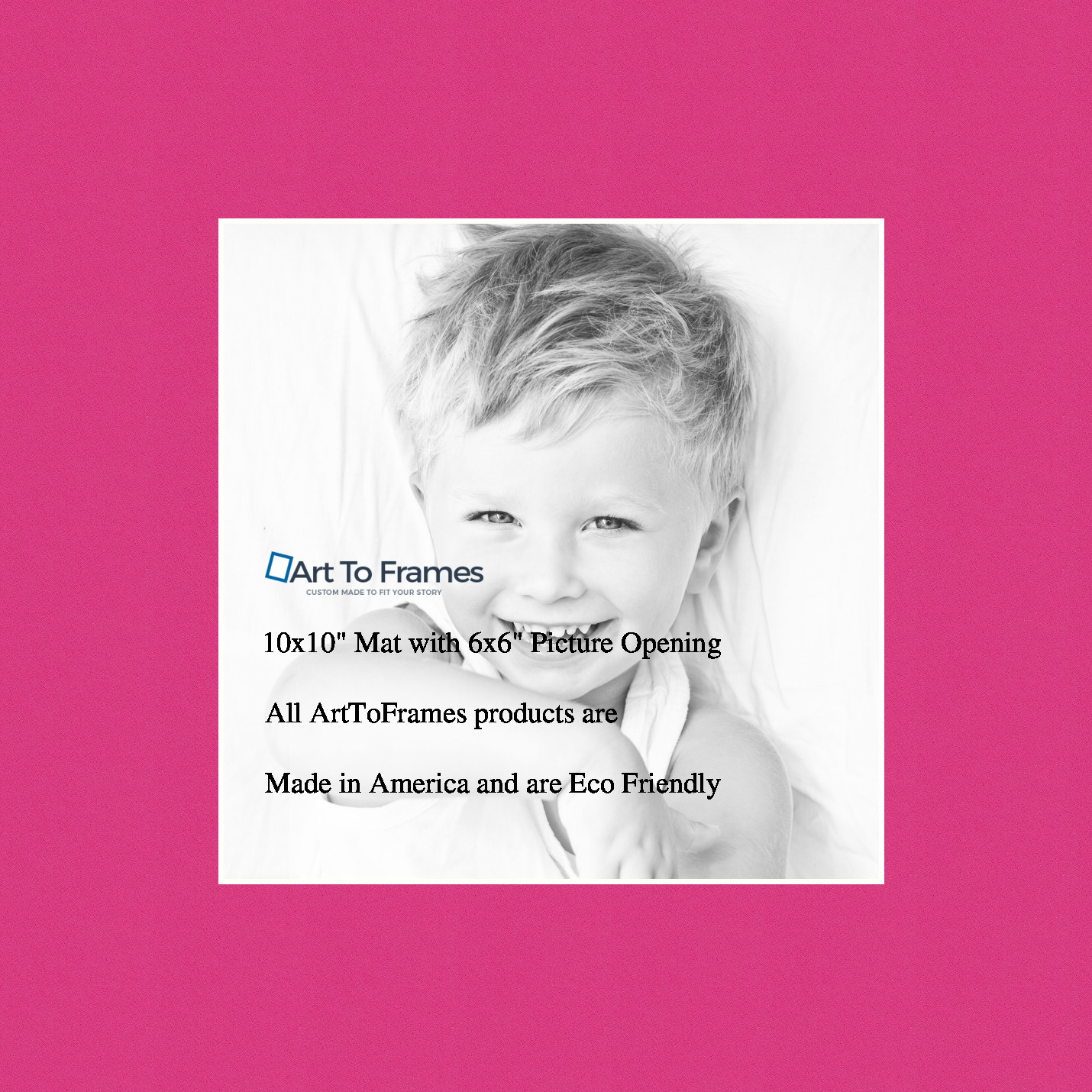 ArtToFrames Custom Pink Tulip Picture Photo Frame Mat Matting Board - Picture 12 of 41