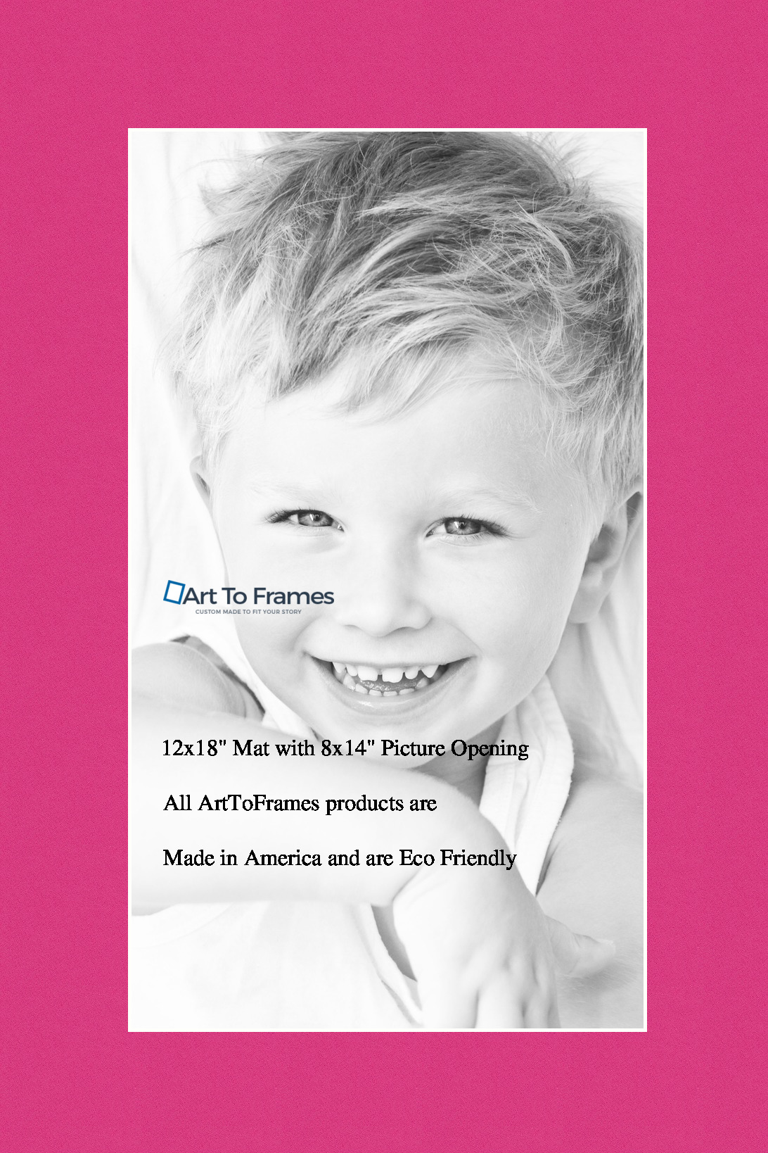 ArtToFrames Custom Pink Tulip Picture Photo Frame Mat Matting Board - Picture 20 of 41