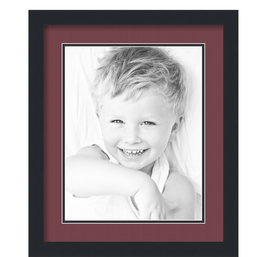 ArtToFrames Matted 15x18 Black Picture Frame with 2" Double Mat, 11x14 Opening - Picture 386 of 497
