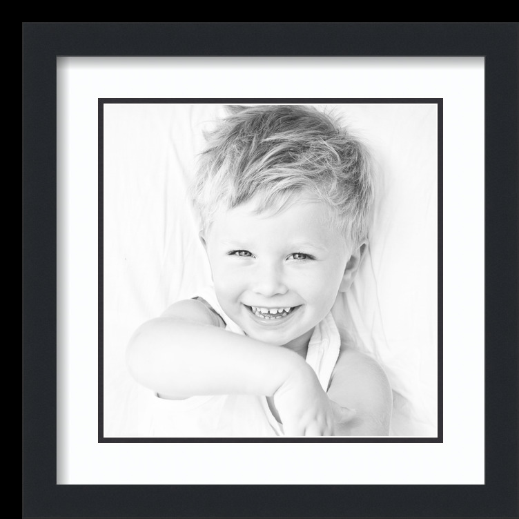 ArtToFrames Matted 16x16 Black Picture Frame with 2" Double Mat, 12x12 Opening - Picture 2 of 497