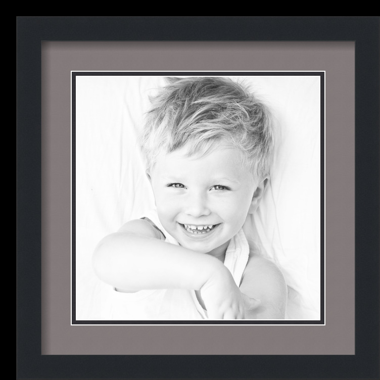 ArtToFrames Matted 16x16 Black Picture Frame with 2" Double Mat, 12x12 Opening - Picture 210 of 497