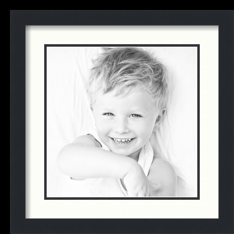 ArtToFrames Matted 16x16 Black Picture Frame with 2" Double Mat, 12x12 Opening - Picture 466 of 497