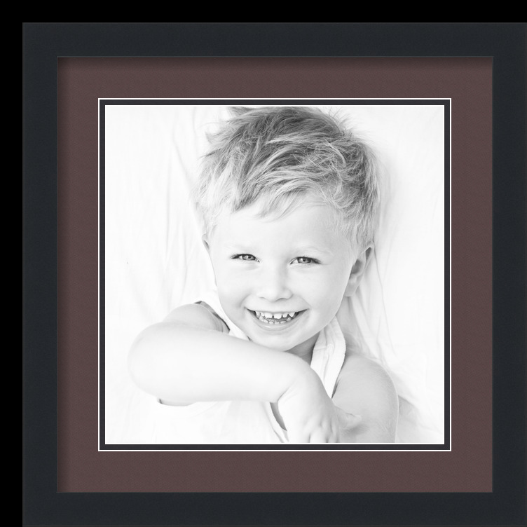 ArtToFrames Matted 16x16 Black Picture Frame with 2" Double Mat, 12x12 Opening - Picture 130 of 497