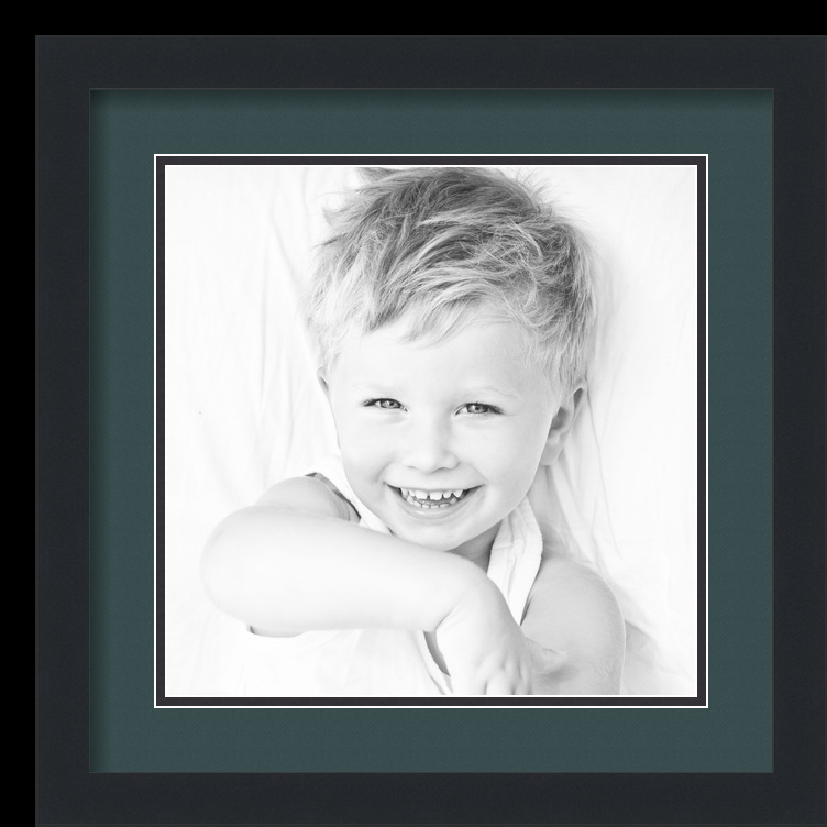 ArtToFrames Matted 16x16 Black Picture Frame with 2" Double Mat, 12x12 Opening - Picture 226 of 497