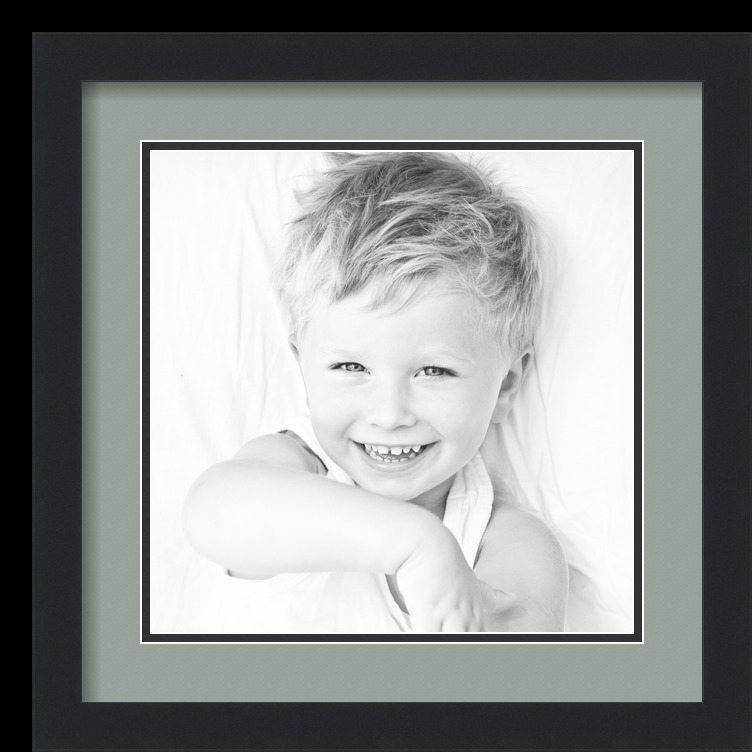 ArtToFrames Matted 16x16 Black Picture Frame with 2" Double Mat, 12x12 Opening - Picture 258 of 497