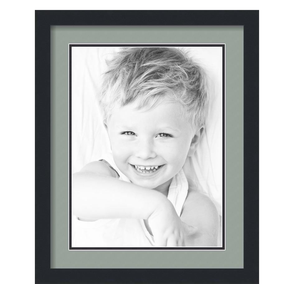 ArtToFrames Cornice portafoto nera opaca 16x20 con doppio tappetino 2", apertura 12x16 - Foto 258 di 497