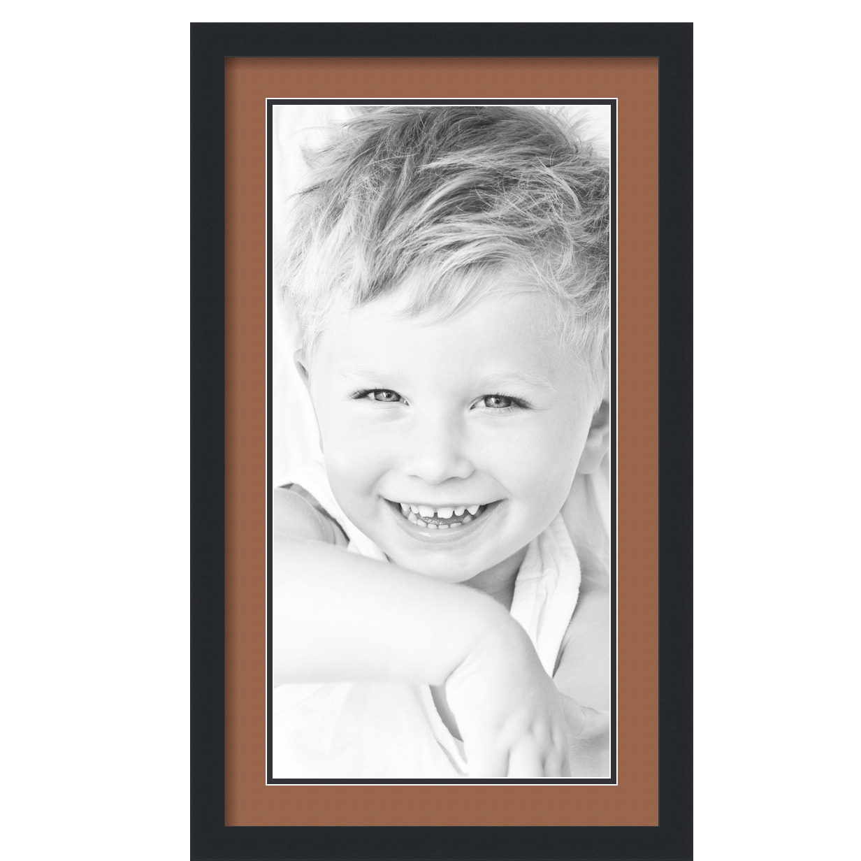 ArtToFrames Matted 16x28 Black Picture Frame with 2" Double Mat, 12x24 Opening eBay