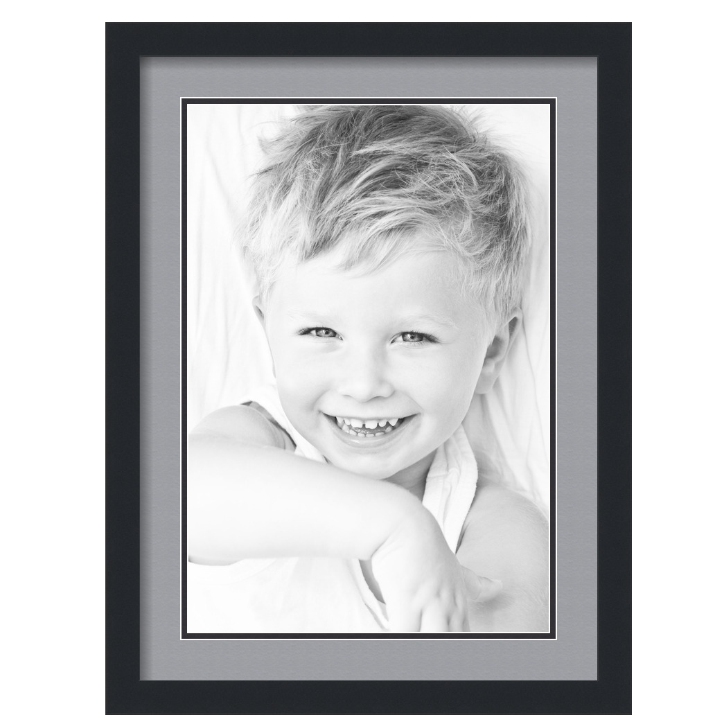 Marco de foto negro enmarañado ArtToFrames 17x23 con alfombra doble de 2", apertura de 13x19 - Imagen 418 de 497