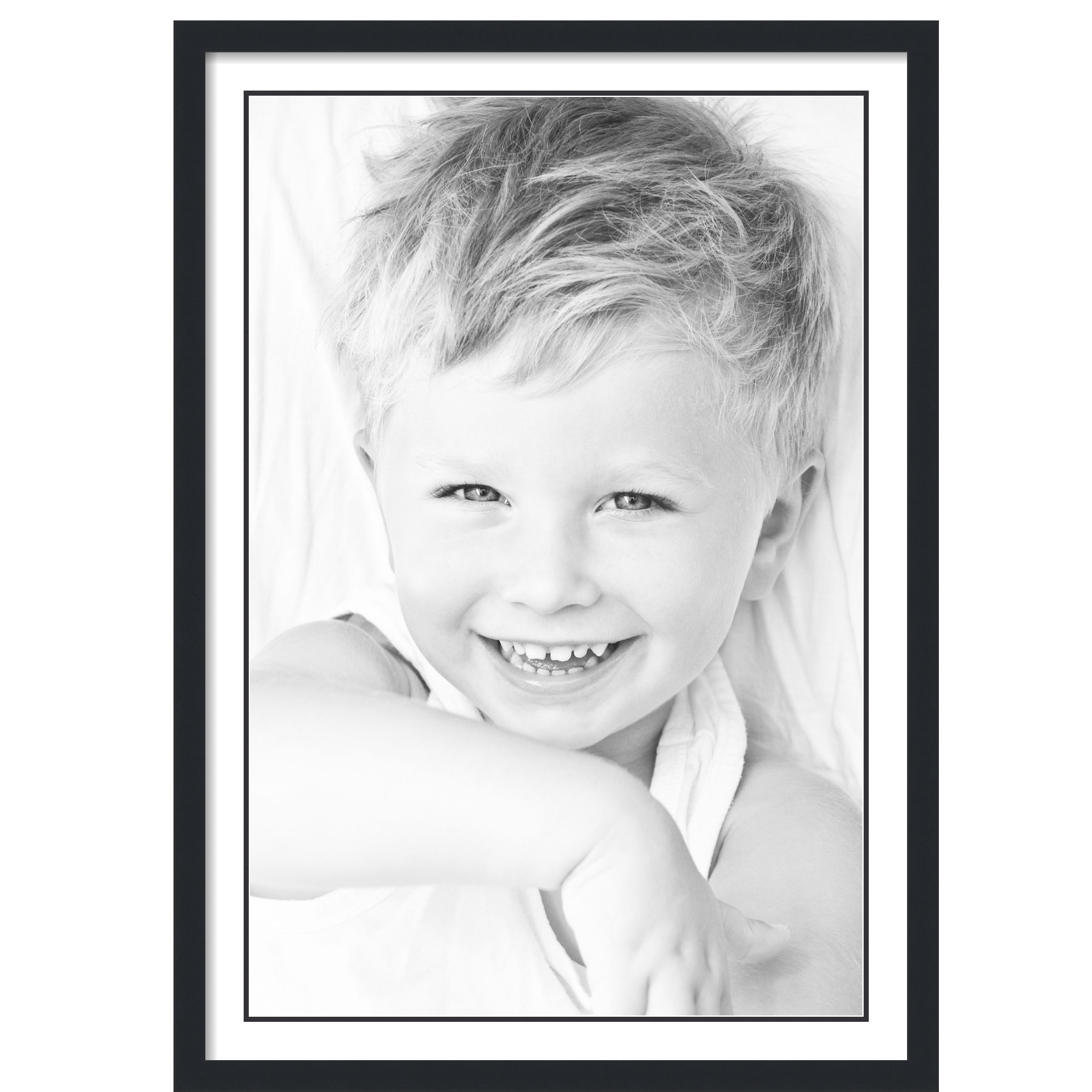 ArtToFrames Matted 28x40 Black Picture Frame with 2" Double Mat, 24x36 Opening - Picture 442 of 497