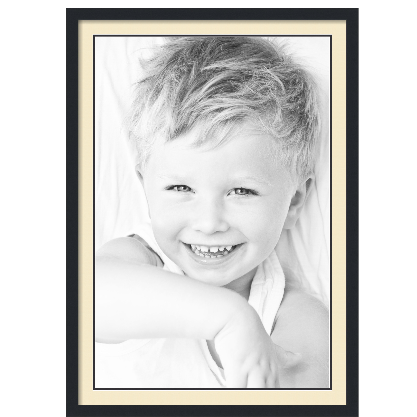 ArtToFrames Matted 28x40 Black Picture Frame with 2" Double Mat, 24x36 Opening - Picture 274 of 497