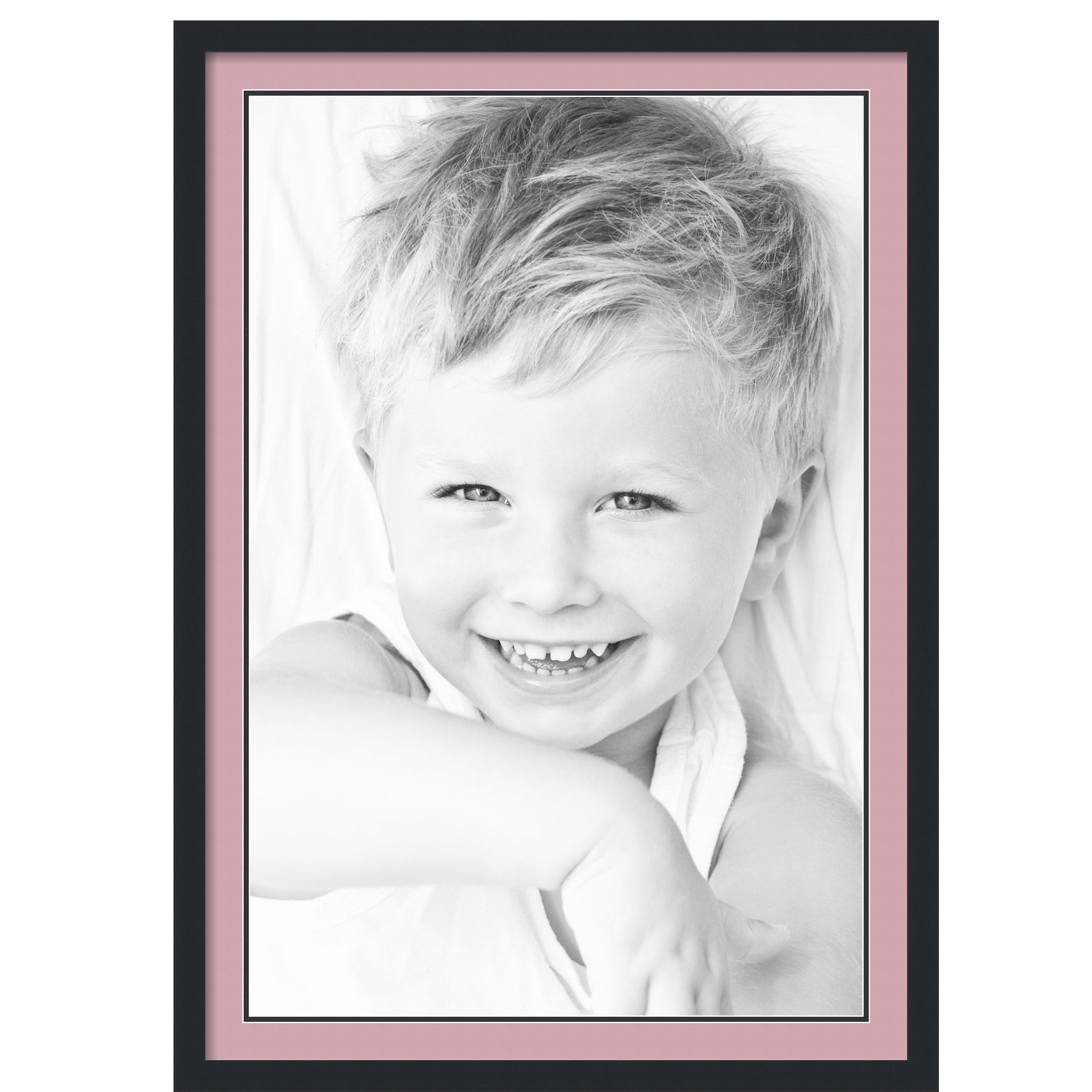 ArtToFrames Matted 28x40 Black Picture Frame with 2" Double Mat, 24x36 Opening - Picture 354 of 497