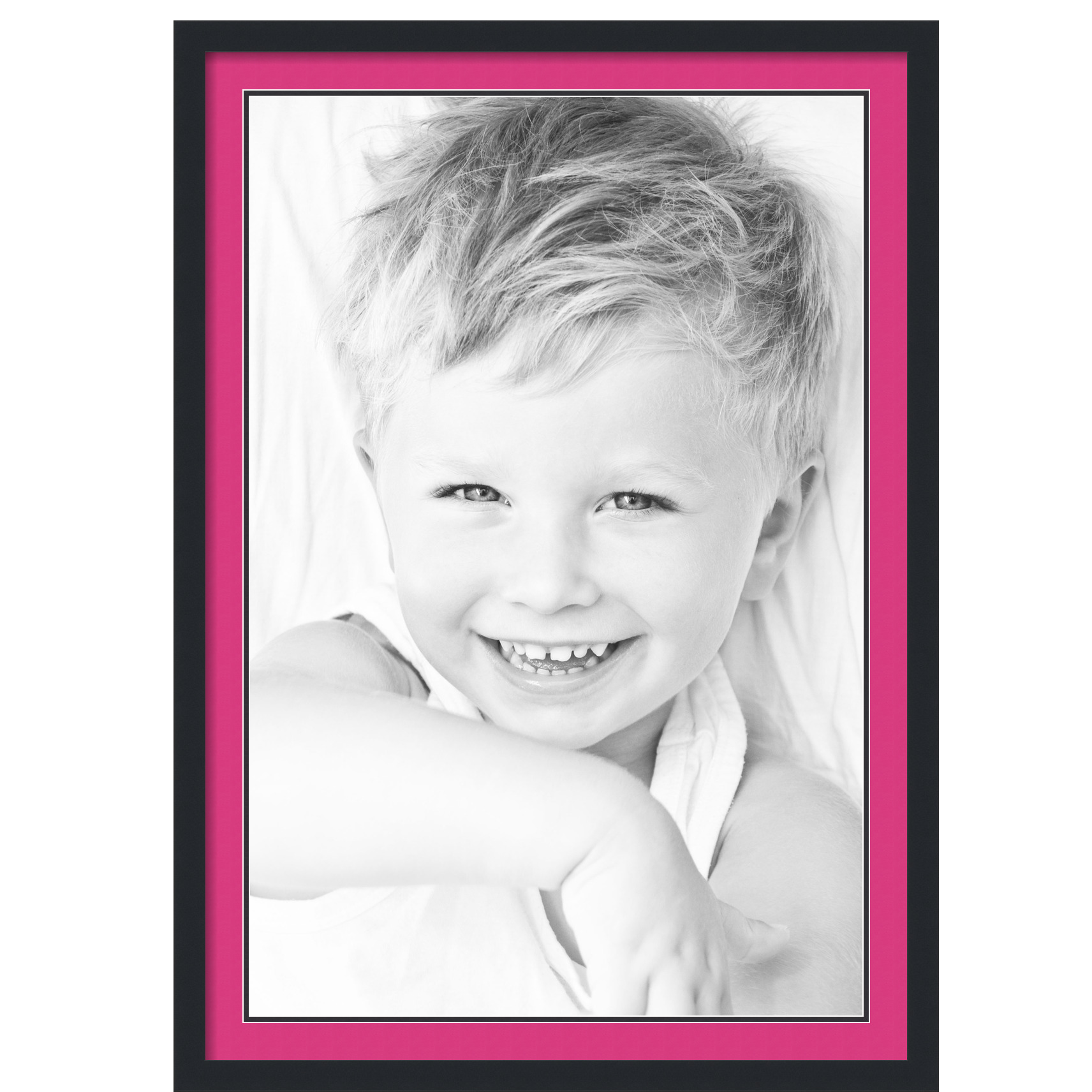 ArtToFrames Matted 28x40 Black Picture Frame with 2" Double Mat, 24x36 Opening - Picture 362 of 497