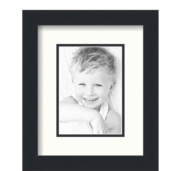 ArtToFrames Matted 9x11 Black Picture Frame with 2" Double Mat, 5x7 Opening - Picture 466 of 497