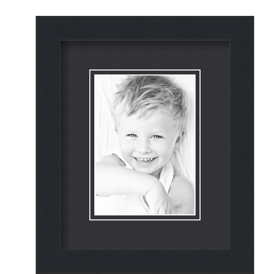 ArtToFrames Matted 9x11 Black Picture Frame with 2" Double Mat, 5x7 Opening - Picture 10 of 497