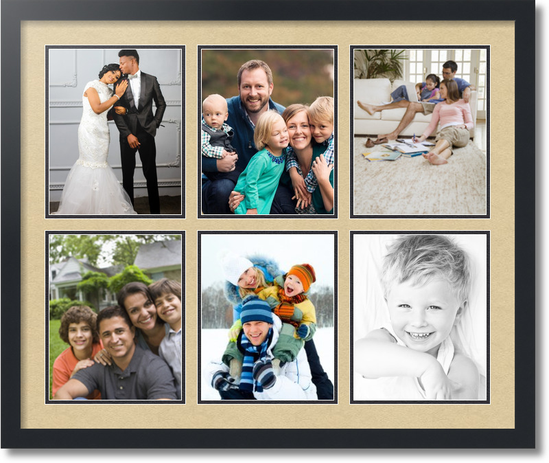 ArtToFrames Collage Mat Picture Photo Frame 6 8x10