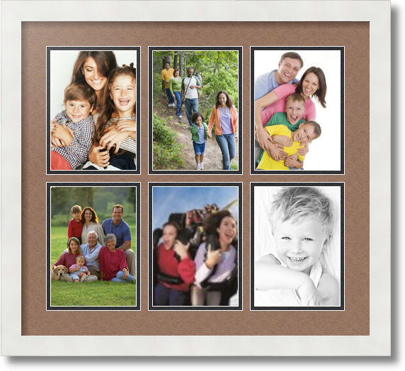ArtToFrames Collage Mat Picture Photo Frame 6 5x7