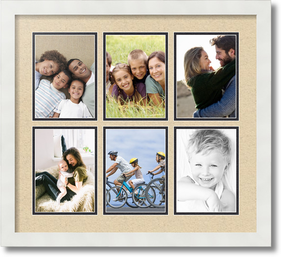ArtToFrames Collage Mat Picture Photo Frame 6 5x7