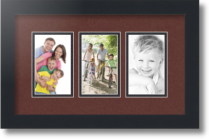 ArtToFrames Collage Estera Marco de Foto - 3 3x5" Aberturas en Negro Satinado 22 - Imagen 50 de 62