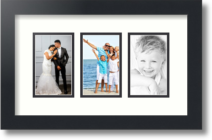 ArtToFrames Collage Estera Marco de Foto - 3 3x5" Aberturas en Negro Satinado 22 - Imagen 58 de 62