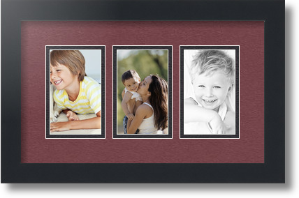 ArtToFrames Collage Estera Marco de Foto - 3 3x5" Aberturas en Negro Satinado 22 - Imagen 49 de 62