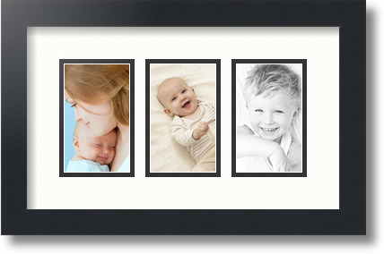 ArtToFrames Collage Estera Marco de Foto - 3 3x5" Aberturas en Negro Satinado 22 - Imagen 57 de 62