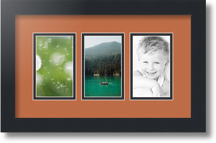ArtToFrames Collage Estera Marco de Foto - 3 3x5" Aberturas en Negro Satinado 22 - Imagen 42 de 62