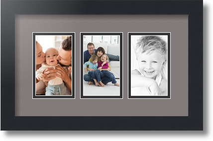 ArtToFrames Collage Estera Marco de Foto - 3 3x5" Aberturas en Negro Satinado 22 - Imagen 27 de 62
