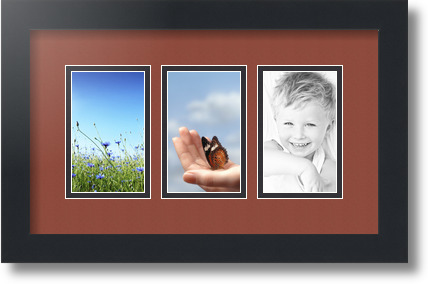 ArtToFrames Collage Estera Marco de Foto - 3 3x5" Aberturas en Negro Satinado 22 - Imagen 14 de 62