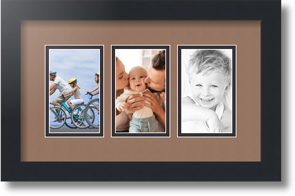ArtToFrames Collage Estera Marco de Foto - 3 3x5" Aberturas en Negro Satinado 22 - Imagen 18 de 62