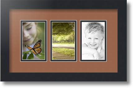ArtToFrames Collage Estera Marco de Foto - 3 3x5" Aberturas en Negro Satinado 22 - Imagen 16 de 62