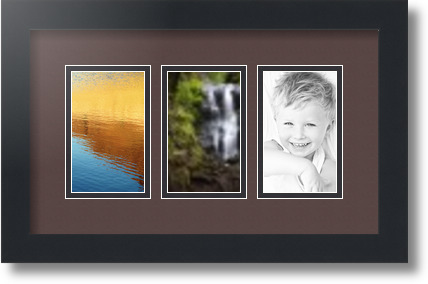 ArtToFrames Collage Estera Marco de Foto - 3 3x5" Aberturas en Negro Satinado 22 - Imagen 17 de 62