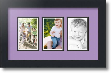 ArtToFrames Collage Estera Marco de Foto - 3 3x5" Aberturas en Negro Satinado 22 - Imagen 44 de 62