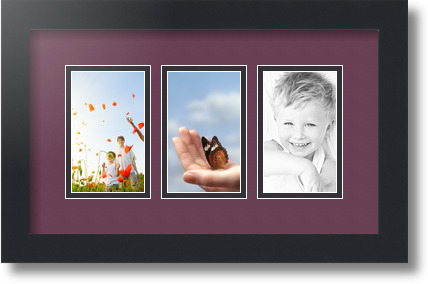 ArtToFrames Collage Estera Marco de Foto - 3 3x5" Aberturas en Negro Satinado 22 - Imagen 52 de 62