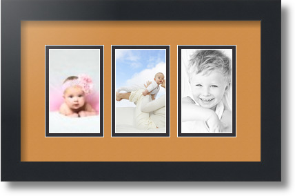 ArtToFrames Collage Estera Marco de Foto - 3 3x5" Aberturas en Negro Satinado 22 - Imagen 40 de 62